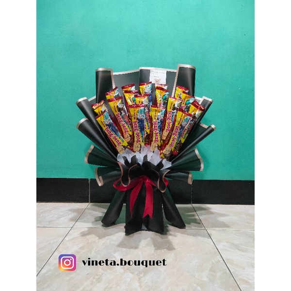 bucket snack beng beng coklat buket bouquet murah