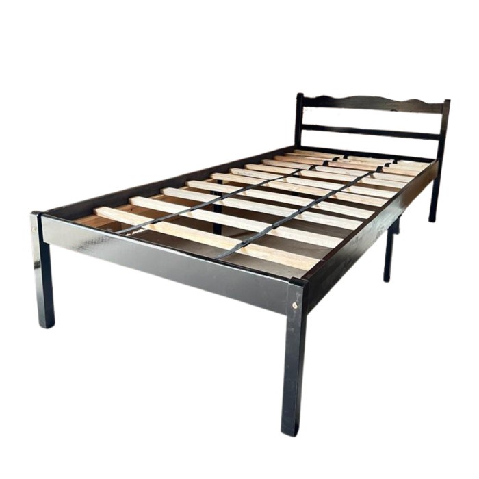 Tempat Tempat Tidur / Divan/ Ranjang Kayu No. 3 Uk 120 X 200 Cm