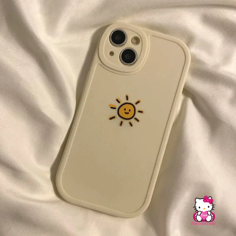 Couple Sun Moon Case Oppo A7 A57 A54 A16 A5s A53 A74 A17 A15 A96 A95 A3S A17K A12 A9 A5 A92 A1K A76 A16K A31 A16E A55 A77s Reno 5Z 87 7Z 5F 5 Simple Warna Solid Lembut Sarung Tpu