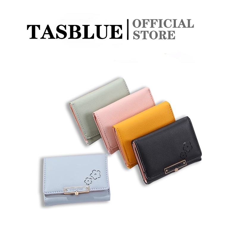 TASBLUE Dompet wanita mini lipat pendek premium impor gaya Korea D235 Dompet Kartu Wanita Fashion Wanita Lipat Dompet Lady Wallet Fashion Korea