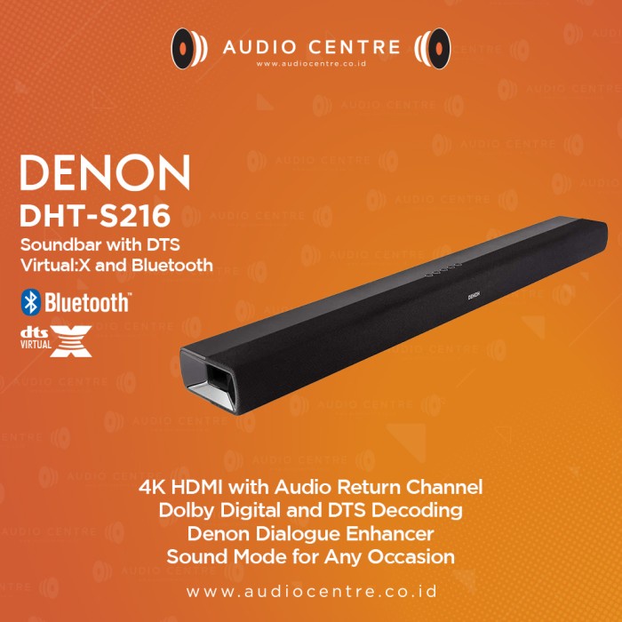 DENON DHT-S216 DHTS 216 DHT S216 HOME THEATER HDMI ARC SOUNDBAR ORIGINAL