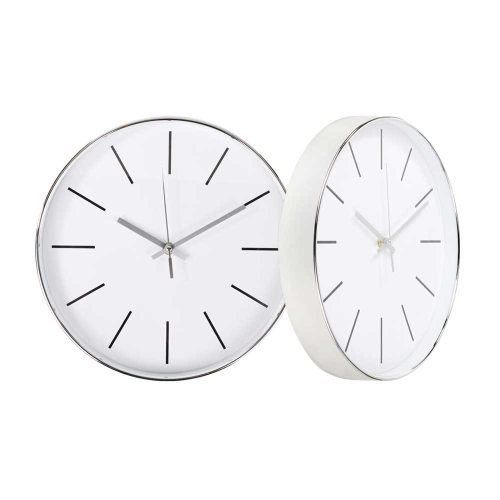 (BISA COD) FTIHSHP  Jam Dinding Bulat Silent Movement Quartz Model Modern - H6589