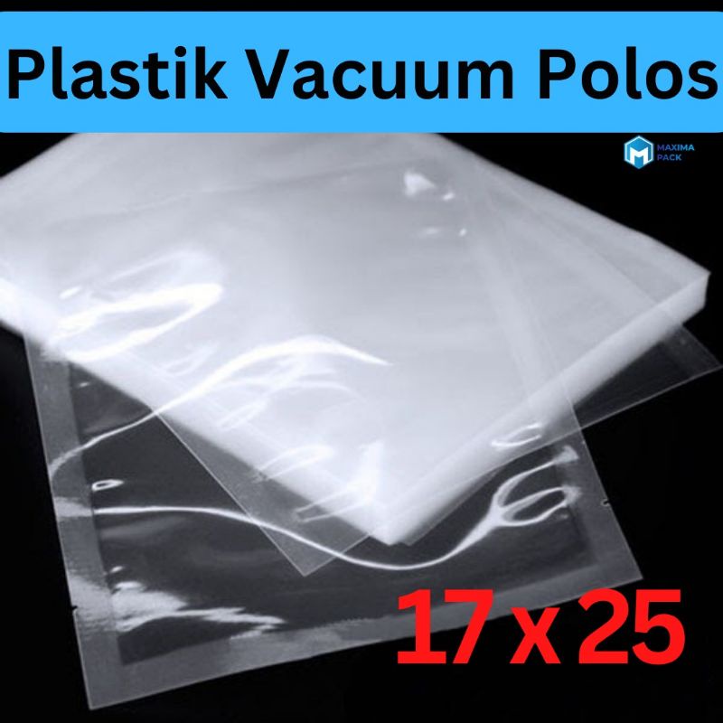 17x25 Plastik vacuum polos vakum plastik polos vakum bag makanan kemasan frozen