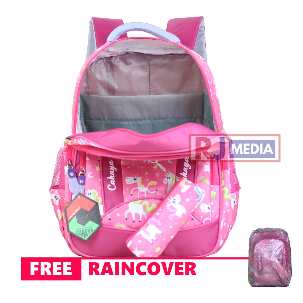 Tas Anak Tebal Ransel Sekolah Karakter Kuda Pony Pink Free Tempat Pensil Tas Anak Perempuan Lucu Cantik Bahan Dolby Ransel Murah Free Raincover Unicorn Pink Gendong Sd Tebal