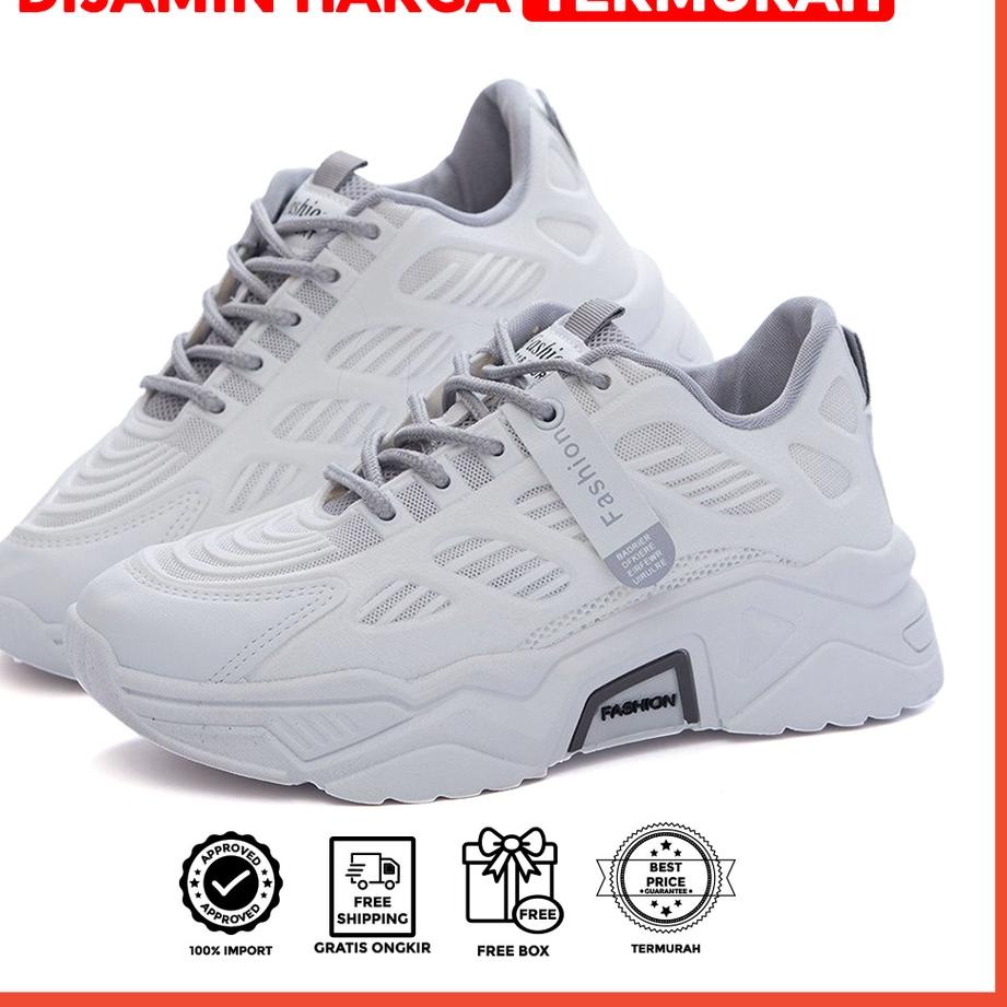 Bisa COD LUXUS MOMO SEPATU SNEAKERS IMPORT FASHION WANITA KOREA - LX2012 murah