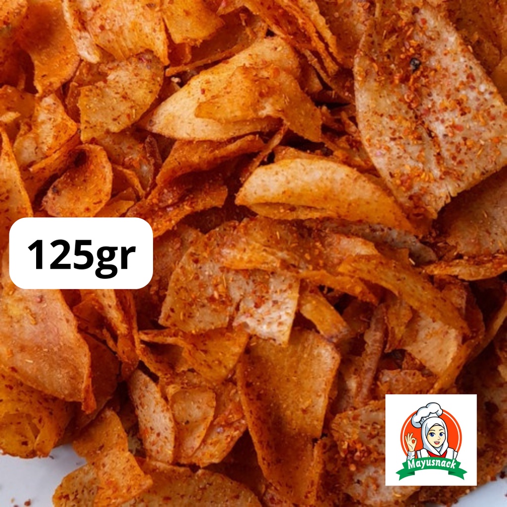 

Kripset Keripik Singkong Pedas Daun Jeruk Kiloan 125gr
