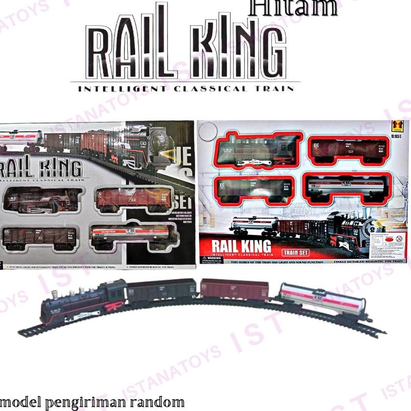 ✾ OMGENDUT Mainan Kereta Api Hitam - Rail King  ➶