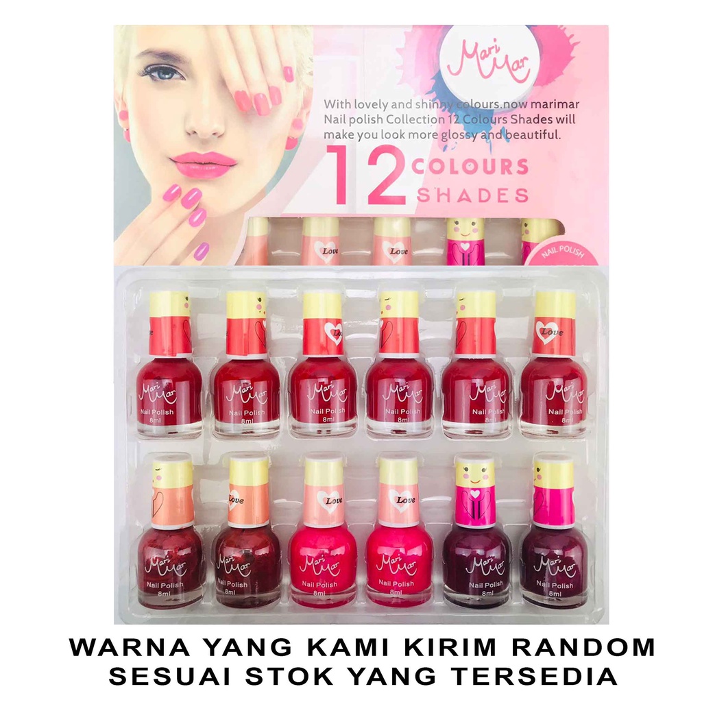 Kutek Mari Mar/ Cat Kuku Gliter/ Nail Polish/ 8ml 1pcs