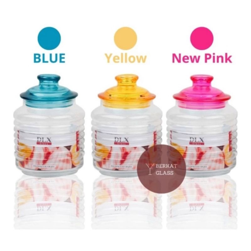 Toples Kaca Set Tawon Kanmuri isi 6in1 / Toples minimalis cantik serbaguna