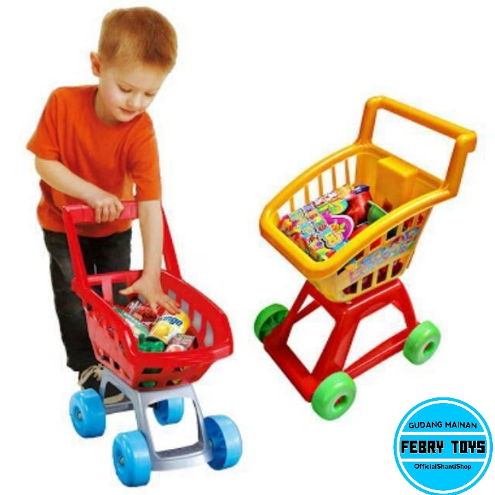 Mainan Anak Keranjang Troli Belanja / Mainan Trolly Supermarket Ukuran Jumbo