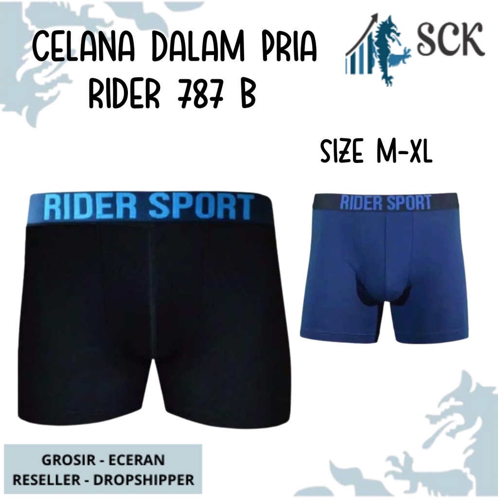 CD Pria RIDER 787 / CD Boxer Laki Pakaian Dalam Pria Jumbo - sckmenwear GROSIR