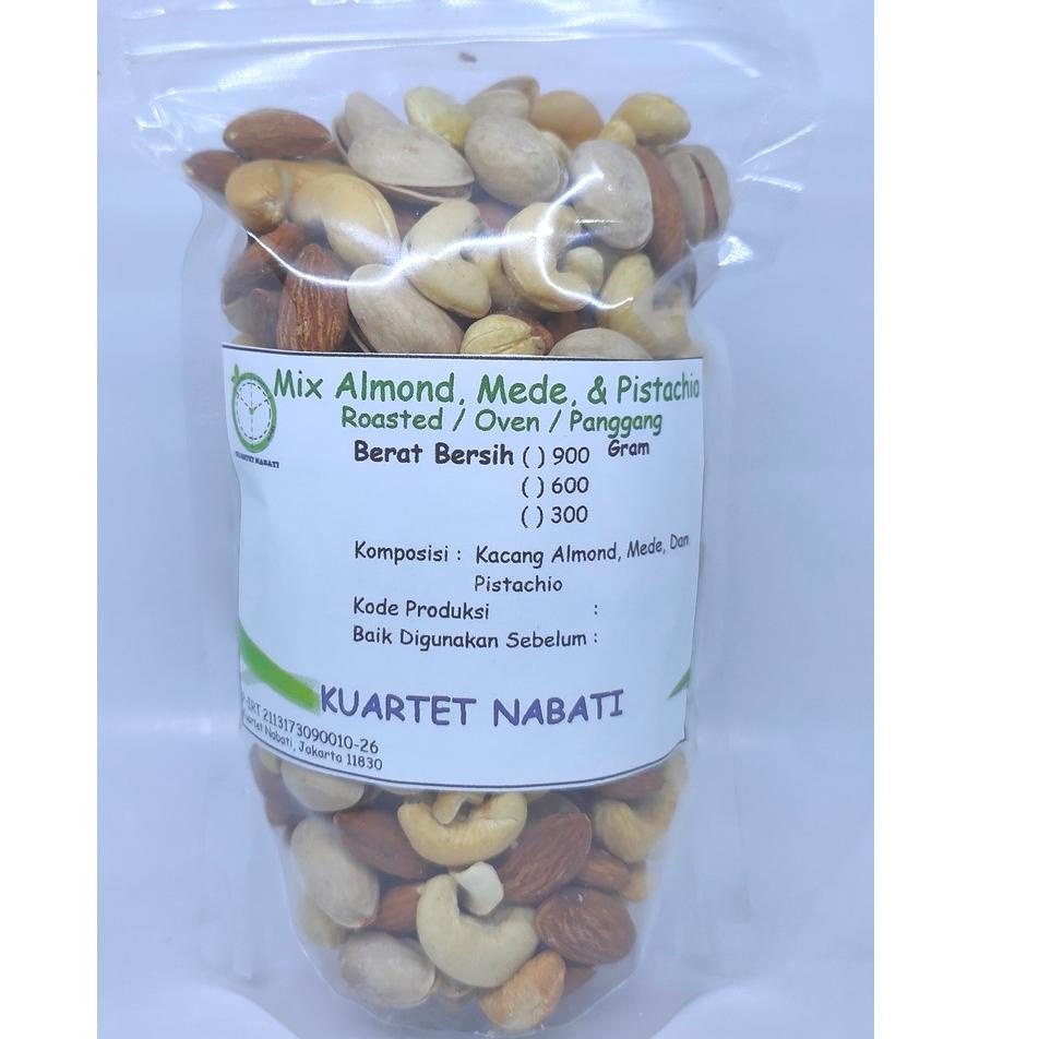 

◙ 300gr Roasted Almond - Mede / Cashew - Pistachio - Panggang / Oven ◊