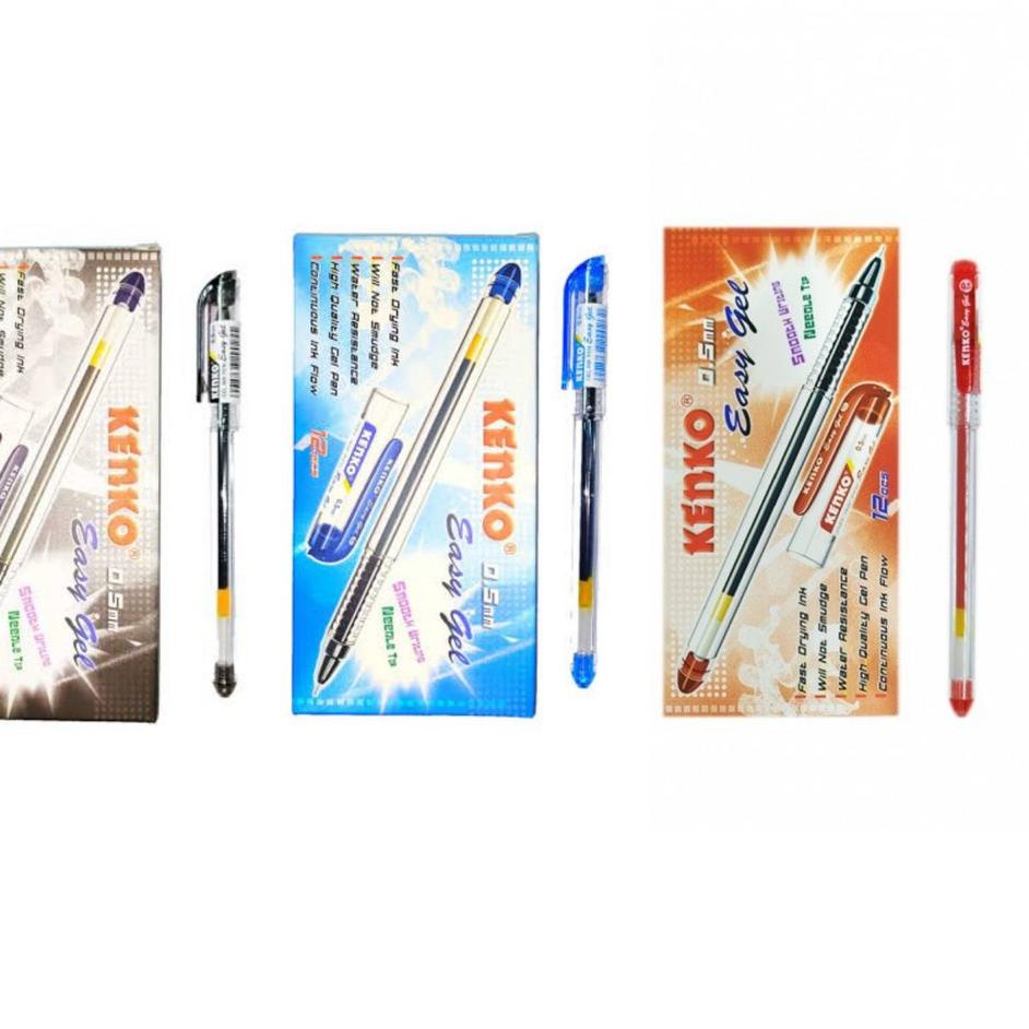 

Special Favorit [ Bayar Ditempat ] Pulpen Kenko Easy Gel 0.5mm ( 1 lusin/12 pulpen)