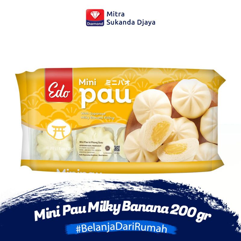 

EDO MINI PAO JAPANESE MILKY BANANA ENAK MURMER 200GR