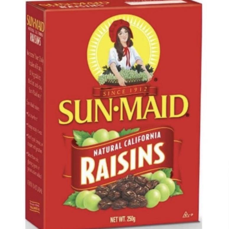 

qhc14 KISMIS SUN MAID RAISINS CALIFORNIA 250gr /kismis kaleng .,.,