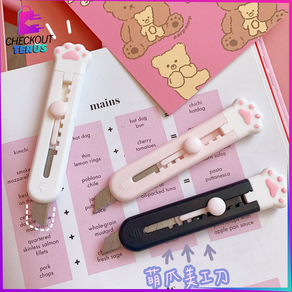 CT C786 Cutter Mini Portable Travelling Pisau Pemotong Kertas Model Animal Kater Mini Cutter Unboxing Paket Import