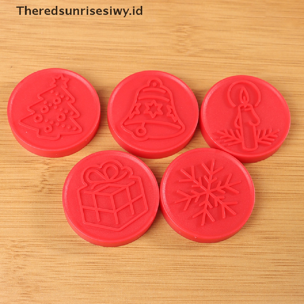 # New # 6pcs/set Cetakan Stempel Cookies Kartun Plunger Coklat Fondant Kue Embosser~