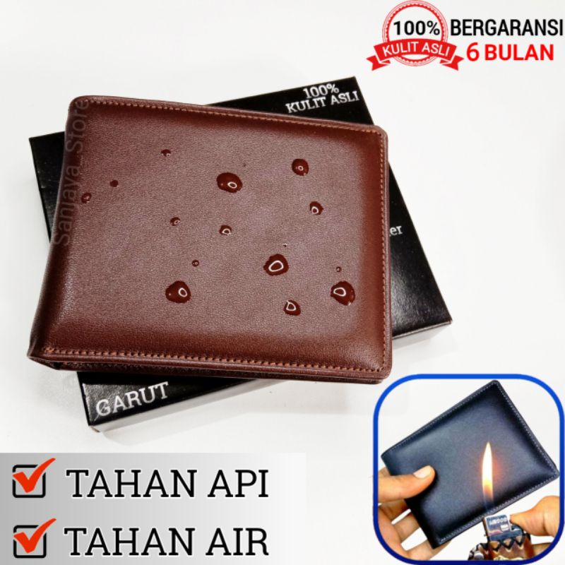 Dompet Pria Kulit Asli 100% ORIGINAL Kulit Sapi Asli Garut