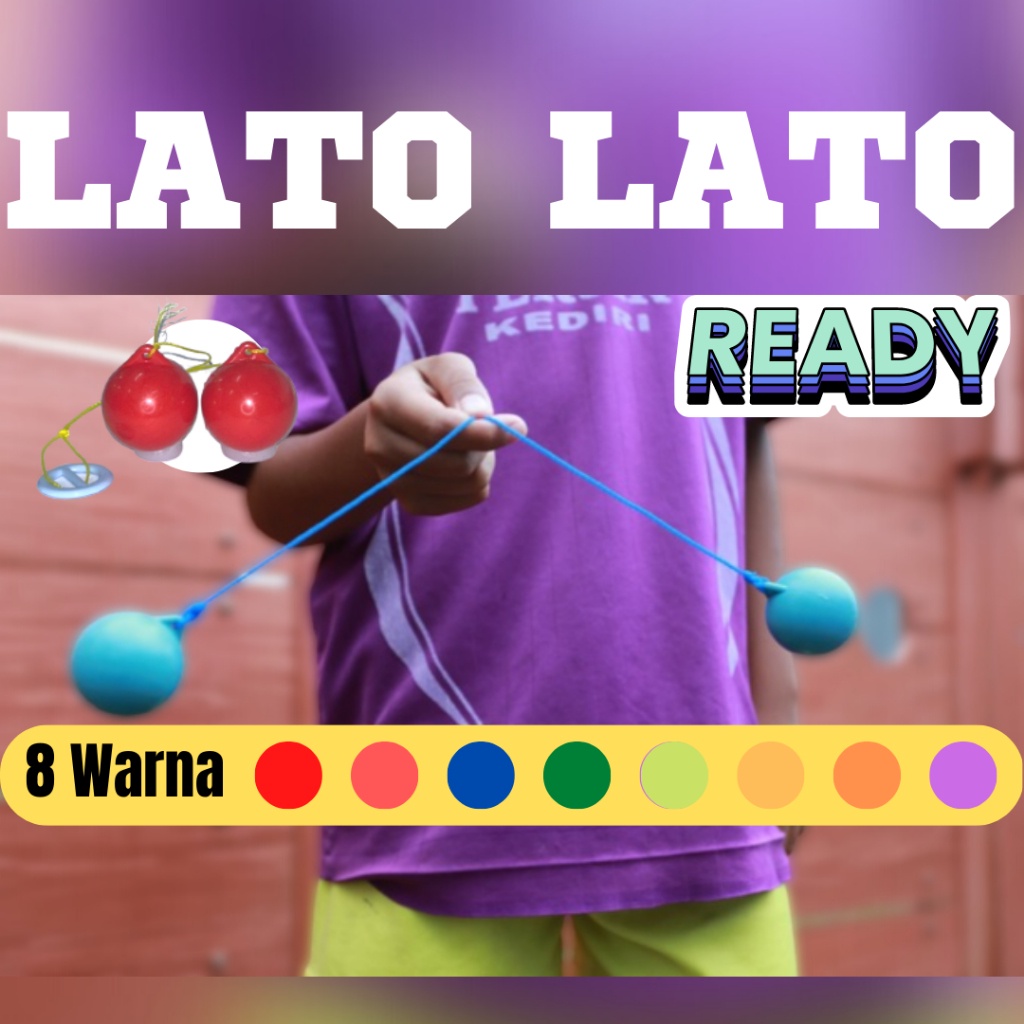 Mainan Lato Lato Viral Jadul Game Bola Tek Tek Tradisional Latto-Latto Lampu LED Mainan Bola Gagang Otomatis