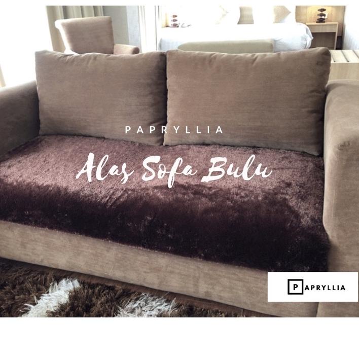 ✹ Sarung Sofa Alas Sofa Cover Sofa cm 2 Seater / 2 Dudukan ( Coklat Tua ) ✷