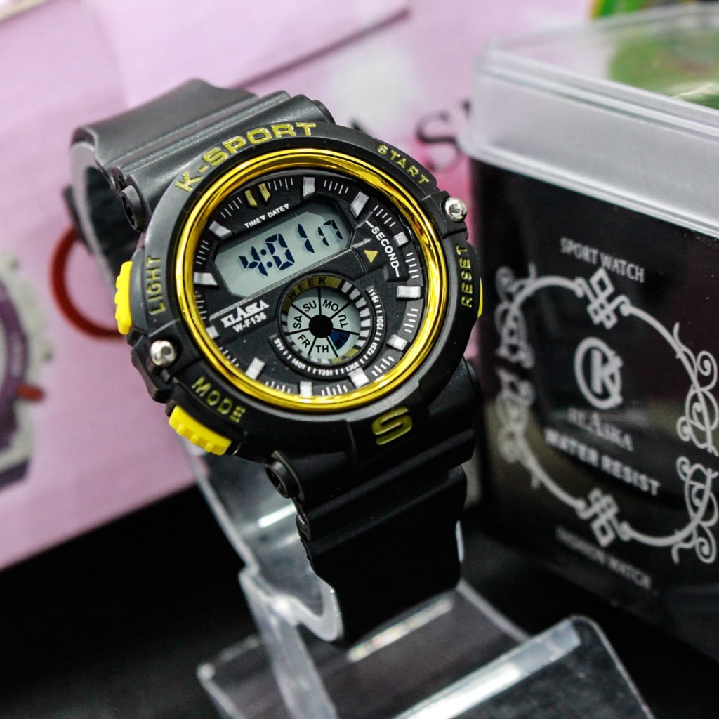 JAM TANGAN KLASKA W-F136/ JAM TANGAN TERBARU/ WATERRESISTENT ORIGINAL