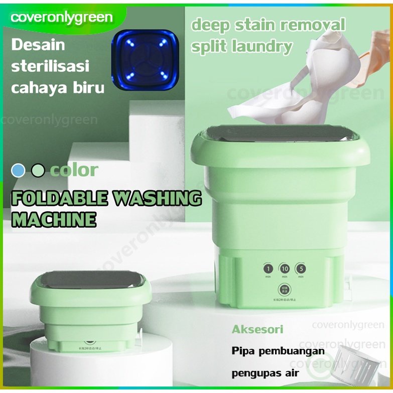 Mesin Cuci Mini Portable Mesin Cuci Lipat Mini Folding Washing Machine Mesin 4.5ML 2.5kg