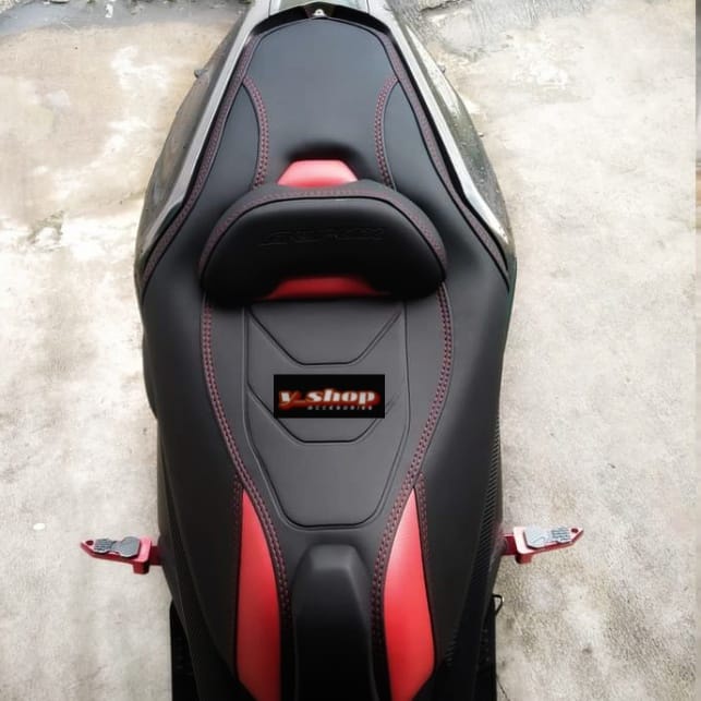 Sarung Cover Kulit Jok Motor Aerox 125 155 New Variasi Model Eropa Terbaru Anti Rembes