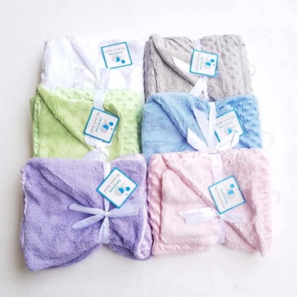Unik Carter Love Fleece Minky Baby Blanket - Default Berkualitas
