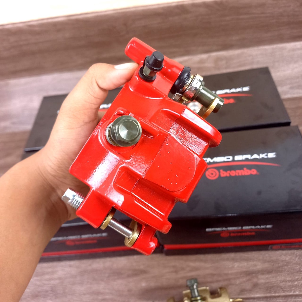 KALIPER BRXXXO SAMURAI 2P 2 PISTON BREKET 190mm 220mm 260mm BEAT SCOOPY VARIO 125 150