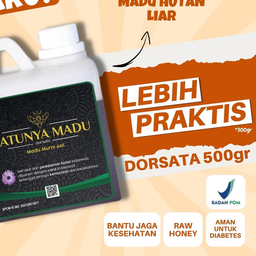 

✬ Murni Asli 500GR Ratunya Mellifera Natural Pure Raw Honey ➪
