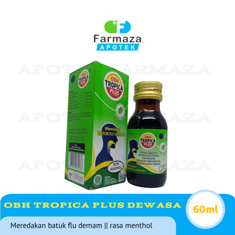 OBH TROPICA PLUS SIRUP RASA MENTHOL 60ML