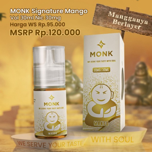 Monk Signature Mango Salt Nic 30ML by Monk Cloud