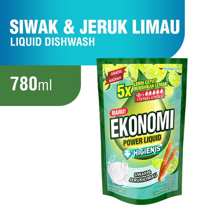 EKONOMI SABUN PENCUCI PIRING SIWAK &amp; LIMAU POUCH 680ML