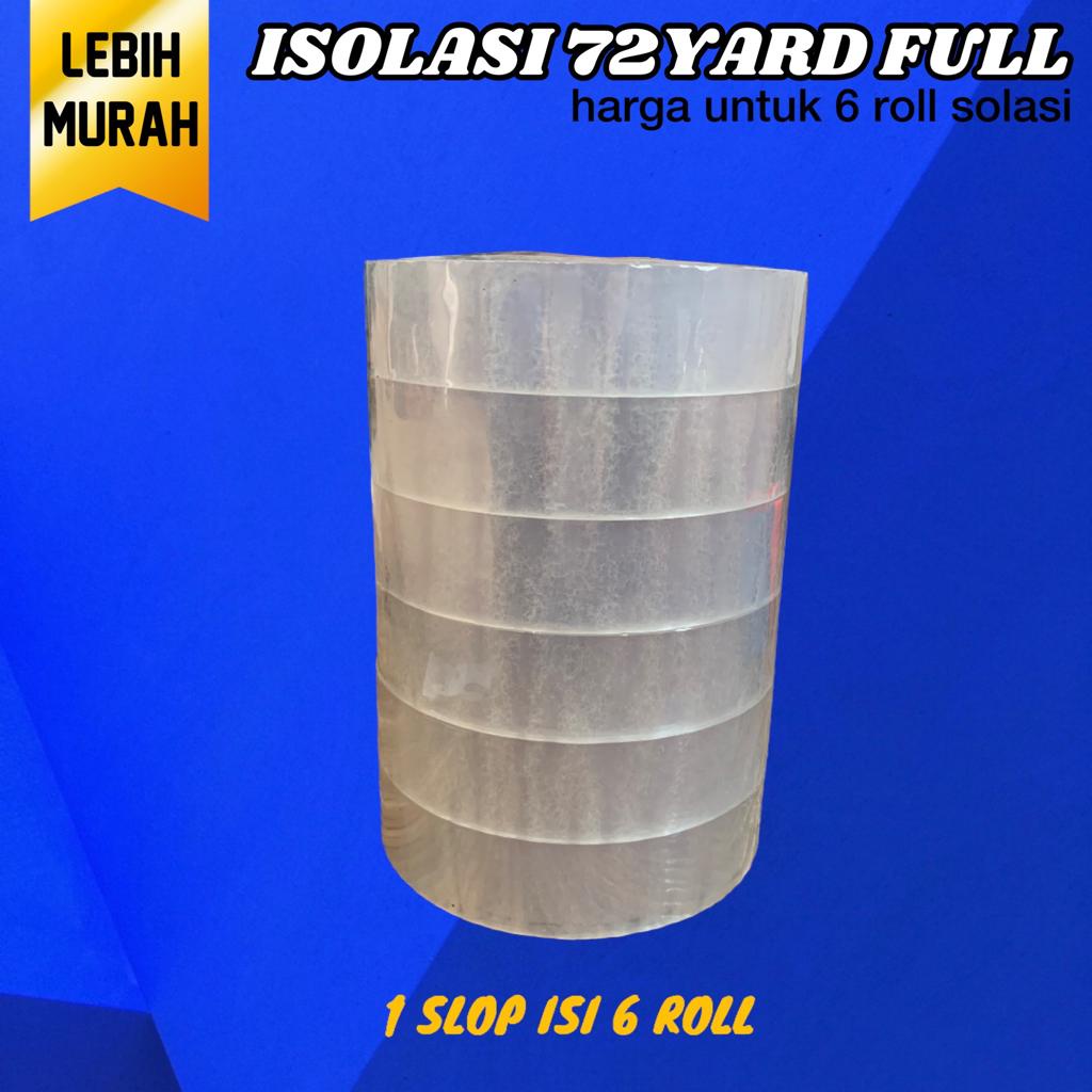 

Lakban 1 Inch PAKET MURAH 1 SLOP ISI 6 DAN 12 LAKBAN 1 Inc ISOLASI BENING 24 mm x 100 YBC YARD FULL REAL - ISOLASI Lakban Sedang BENING 24 MM