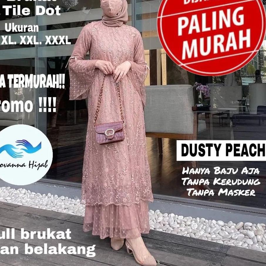 GAMIS MAXI CEMPAKA AULIA / BAJU KONDANGAN LEBARAN / GAMIS BROKAT TILE MEWAH REMAJA 2022 / ANGEL DRES