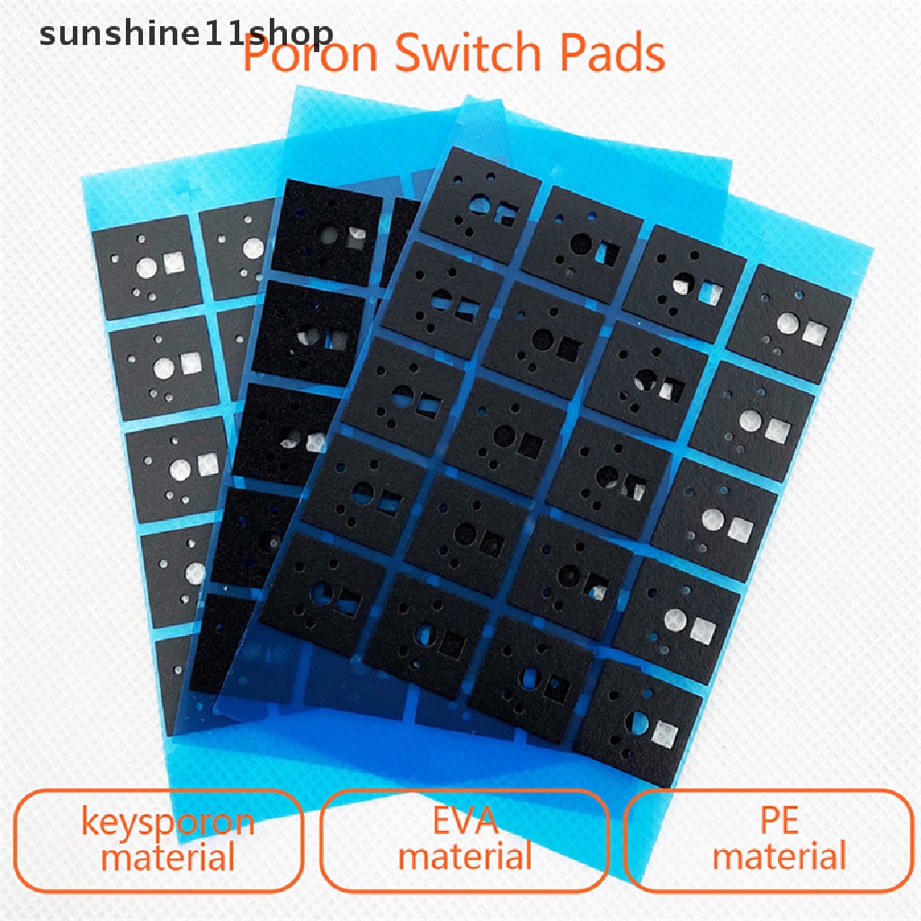 Sho 120Pcs Bantalan Saklar EVA PE Untuk Gasket Keyboard Mengurangi Kebisingan DIY Keyboard Kit N