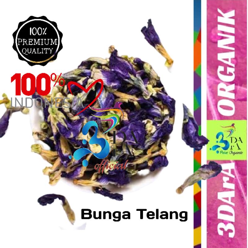 Jual Herbal Bunga Telang Kering Gr Teh Bunga Telang Kering Premium Murni Shopee Indonesia