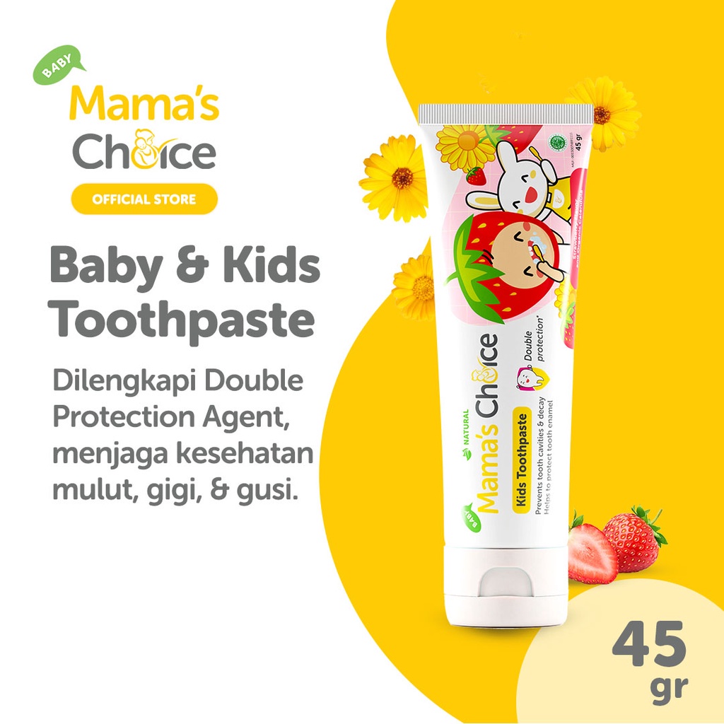 Mama's Choice Baby &amp; Kids Toothpaste | Pasta Gigi Bayi dan Anak