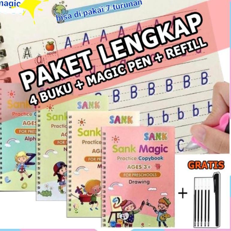 

N27 Buku Sank Book Magic Sank Magic book 1 Set isi 4 Buku + pulpen BARU SPESIAL BLT29