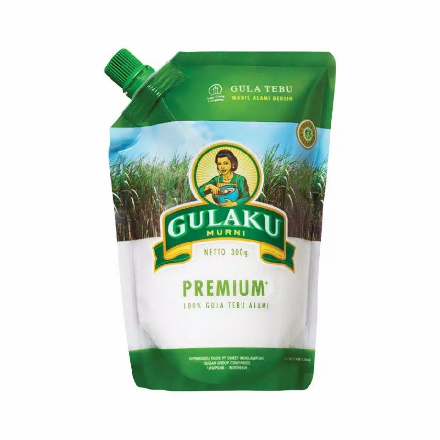 

GULAKU PREMIUM HIJAU (POUCH) 300 GRAM / GULA PASIR MURNI