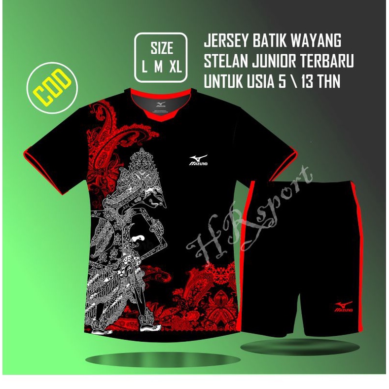 JERSEY SABLON NAMA NOMOR PUNGGUNG TIMSET BAJU KOAS SEPAK BOLA STELAN ANAK-ANAK UNTUK USIA 5/14THN GRATIS BIKIN NAMA DAN NOMOR PUNGGUNG BATIK WAYANG