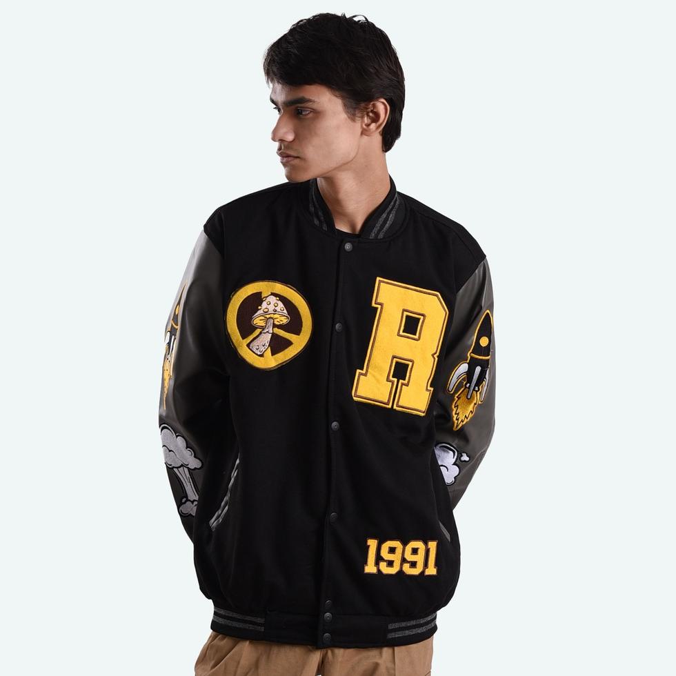 LANGSUNG ATC Roughneck VB005 Black Flying High Varsity Jacket