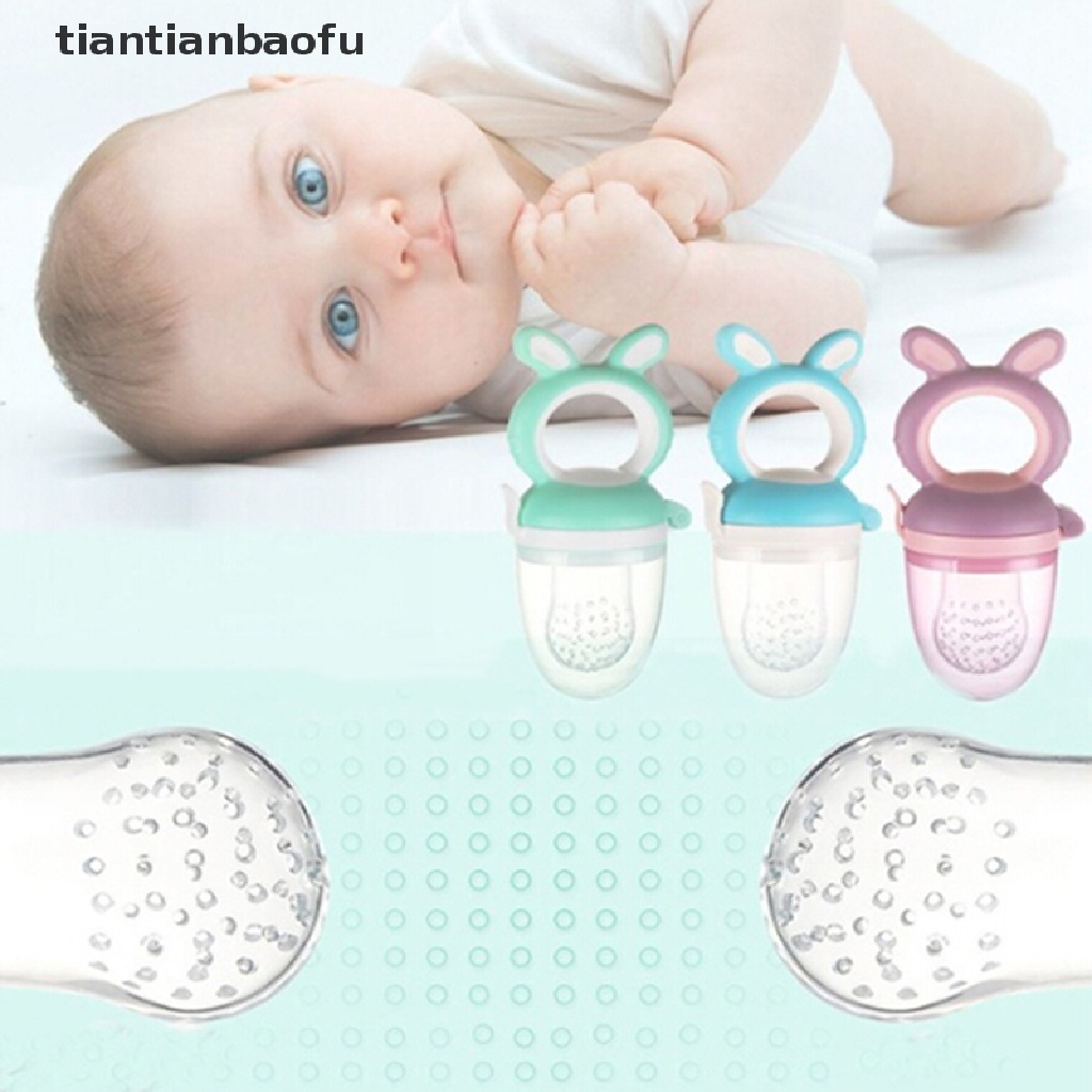 [tiantianbaofu] Teether silicone Dot Buah feeder nibbler feeder Penenang nipple Butik