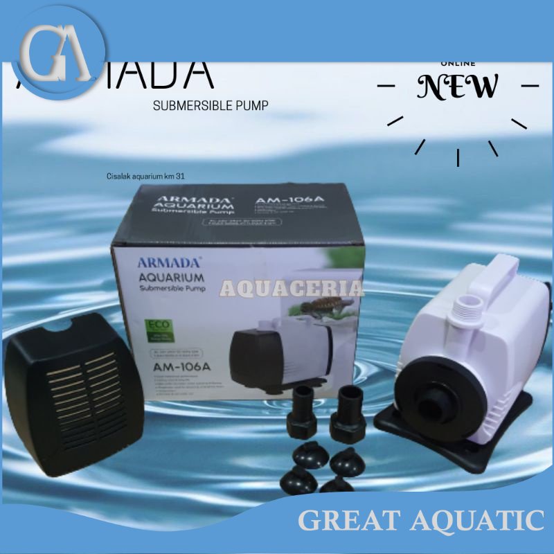 Mesin pompa air aquarium kolam ARMADA AM  106 A pompa celup 5000 LH