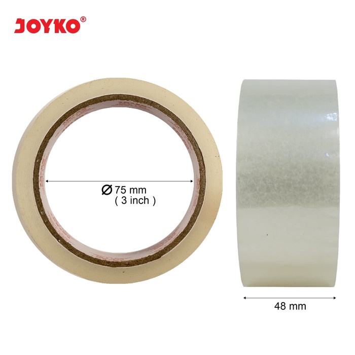 Lakban Bening Joyko OPP Tape OPP-1-50 48 mm x 50 m meter (54 yard)