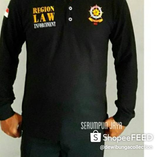 ♜ KAOS SATPOL PP LENGAN PANJANG - KAOS KERAH SATPOL PP LENGAN PANJANG - POLO SATPOL PP HITAM ➼