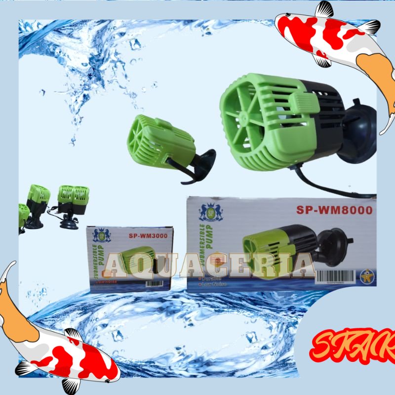 Mesin pembuat Arus air aquarium Wave maker SP 8000 mesin Gelombang air aquarium