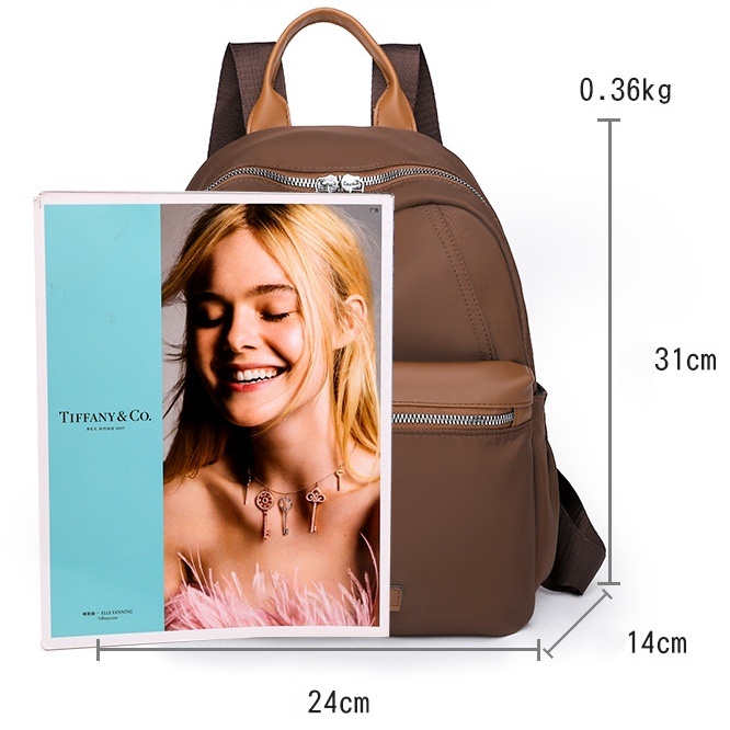 TAS RANSEL WANITA KOREA KEKINIAN BRANDED CEWEK MURAH BATAM ANTI AIR COKLAT PREMIUM GENDONG LIVESEY IMPORT TA742B7 PUNGGUNG BACKPACK SEKOLAH KULIAH KERJA REMAJA