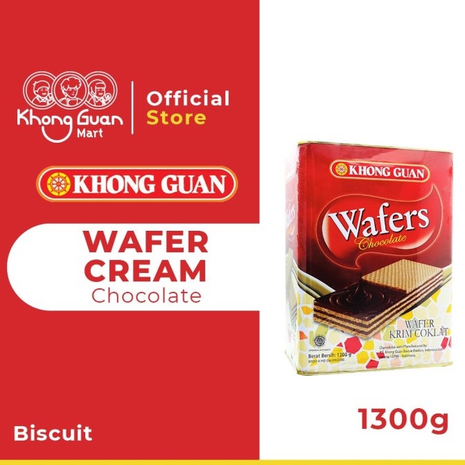 

KHONG GUAN WAFERS CREAM CHOCOLATE 1300 GR ORIGINAL