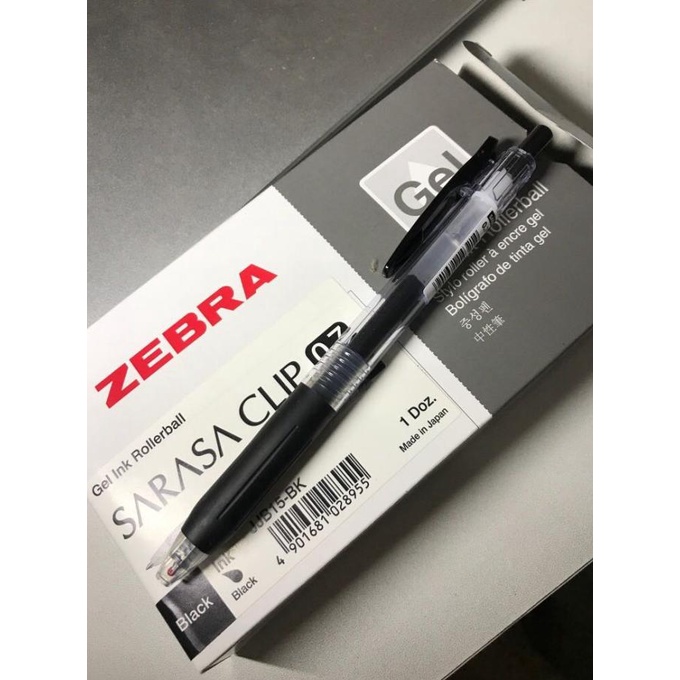 

Pulpen pen sarasa zebra clip gell 0.5 0.7 1.0 ( hitam & biru) - Biru,